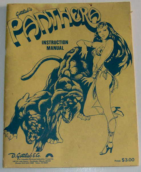 (image for) Gottlieb Panthera Instruction Manual - Click Image to Close